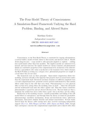 First page of the Four-Model Theory paper